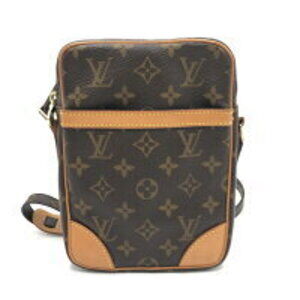 Louis Vuitton Danube Monogram Crossbody Bag Brown